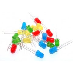 :LED Assortment 80 pieces 5mm, 3mm Red, Blue, Yellow, Orange, Green