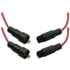 4 5x20mm glass fuse holders, inline type.