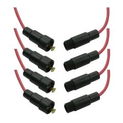 4 5x20mm glass fuse holders, inline type.