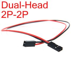 2 wire cable with female Dupont headers.