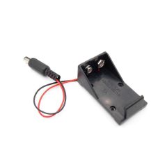 9 volt battery holder with 2.1mm barrel jack connector