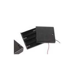 4 AA Battery Holder with Switch and wire leads image