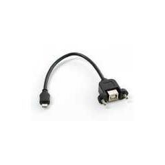 Panel Mount USB Cable - B Female to Micro-B Male image