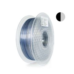 Bi Color Silvery + Black Silk