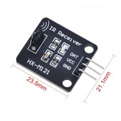 38 Khz IR receiver module mounted to a small breakout board