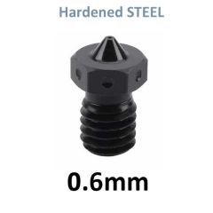 Steel Nozzle, 0.6mm
