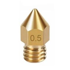 Flat Brass Nozzle, 0.5mm