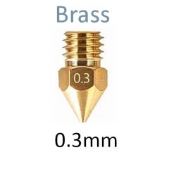 Premium Brass Nozzle, 0.30mm