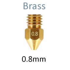 Premium Brass Nozzle, 0.80mm