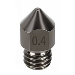 HS Steel Nozzle, M6 Thread, 0.4mm