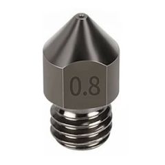 HS Steel Nozzle, M6 Thread, 0.8mm