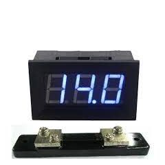 3 Digit BLUE LED Digital Current Meter 50 Volts