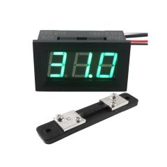 3 Digit GREEN LED Digital Current Meter 50 Volts