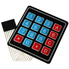 4x4 hexadecimal keypad with 8 pin .1 inch socket