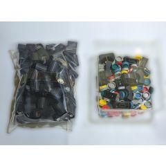 Knob set for 12 channel audio mixer image