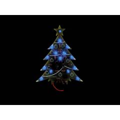 Velleman MK100B Blue Flashing LED Christmas Tree Kit
