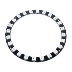 Large 24 neopixel LED Ring.  WS2812 LED's on a circular PCB - Large Diameter