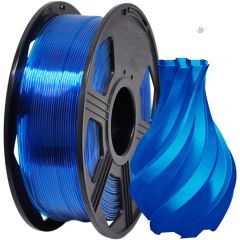 PETG+ Transparent Blue 3D Printer Filament 1KG