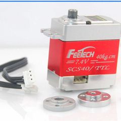 SCS40 Titanium Gear Full CNC Aluminium Case 40kg Torque Servo
