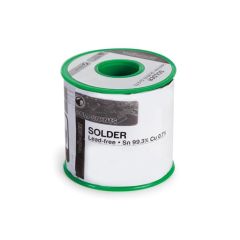 Solder, lead-free, Sn 99.3 %, Cu 0.7 %, 0.8 mm, 500 g, roll