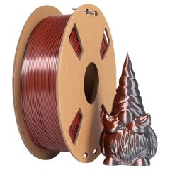 Bi Color Silk Black + Copper PLA Filament
