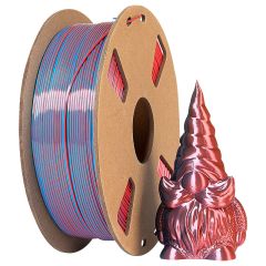 Silk Blue Red Bi color PLA printer filament