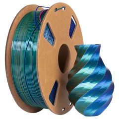 Tri Color Silk Blue Red Green PLA printer filament