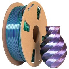 Tri color silk Copper Purple Green PLA printer filament