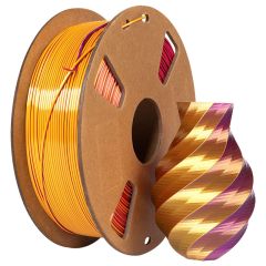 Tri color Silk Gold Purple Red PLA printer filament