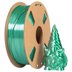 Bi Color silk Green Silver PLA