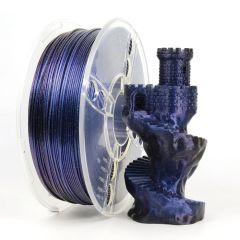 Shiny Gradient Black and Purple PLA, 3D Printer Filament. Plastic Spool. 1KG