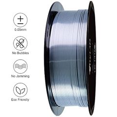 Shiny SILVER PLA, 3D Printer Filament. Plastic Spool. 1KG
