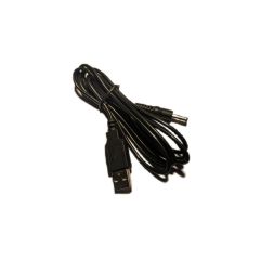 USB cable A to barrel jack end