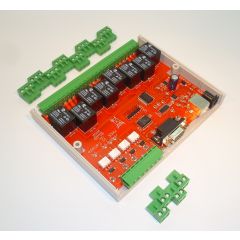 VA108 8 channel relay card, shown without case.