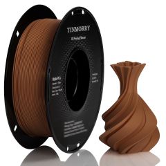 TINMORRY PLA Matte 1.75mm 3D Printer Filament in Brown, 1Kg spool - QKits